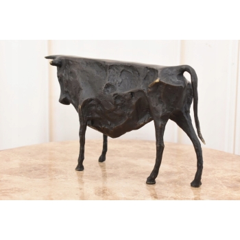 Pablo Picasso Style - Abstrakcyjny Byk - Figura Rzeźba z Brązu - Dekoracja