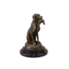 Pies z Kaczką w Pysku - Myśliwska - Figura Rzeźba z Brązu - Dekoracja