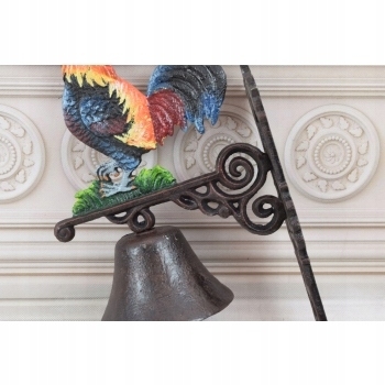 DZWONEK DZWON - KOGUT ŻELIWO DO ALTANY 45CM WIELKI