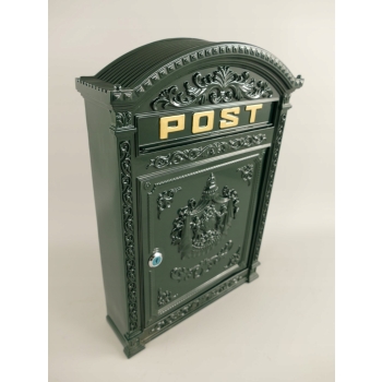 SKRZYNKA NA LISTY - aluminium POST - A4 brązowa