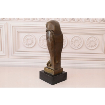 Nowoczesna Sowa - Symbol Nauki - Prezent dla Studenta - Figura z Brązu