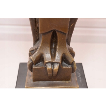 Nowoczesna Sowa - Symbol Nauki - Prezent dla Studenta - Figura z Brązu