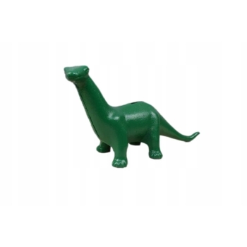 Żeliwna Skarbonka w Kształcie Zielonego Dinozaura - Dinozaur Figura Żeliwo