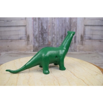 Żeliwna Skarbonka w Kształcie Zielonego Dinozaura - Dinozaur Figura Żeliwo