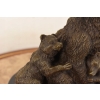 Rodzina Niedźwiedzi - Misie Grizzly Figura Rzeźba Brąz - Prezent Dekoracja
