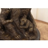 Rodzina Niedźwiedzi - Misie Grizzly Figura Rzeźba Brąz - Prezent Dekoracja