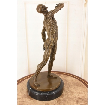 Anatomiczny Model Człowieka - Ecorche - Figura Rzeźba z Brązu - Dekoracja