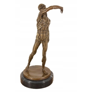 Anatomiczny Model Człowieka - Ecorche - Figura Rzeźba z Brązu - Dekoracja