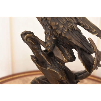 Dostojny Orzeł na Gałęzi - Figura Rzeźba Brąz - Dekoracja