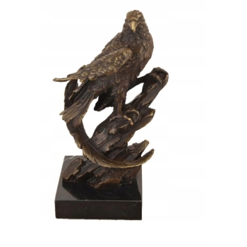 Dostojny Orzeł na Gałęzi - Figura Rzeźba Brąz - Dekoracja
