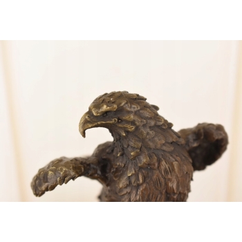 Dostojny Orzeł na Gałęzi - Figura Rzeźba Brąz - Dekoracja