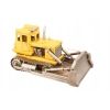 Metalowy Model Żółtego Buldożera - Spychacz Budowlany - Figurka Prezent