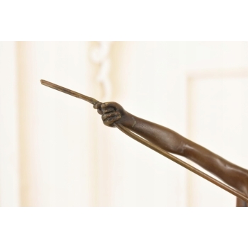 Amazońska Wojowniczka na Koniu Walcząca z Panterą - Figura Rzeźba z Brązu