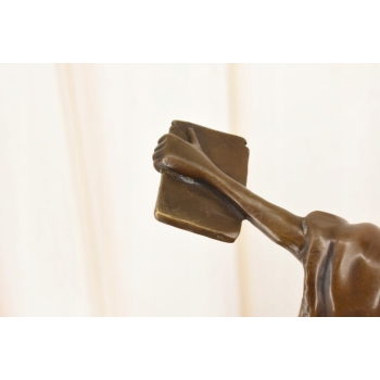 Styl Banksy - Nowoczesna Statua Wolności - Figura z Brązu - Rzeźba Ozdoba