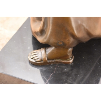 Styl Banksy - Nowoczesna Statua Wolności - Figura z Brązu - Rzeźba Ozdoba