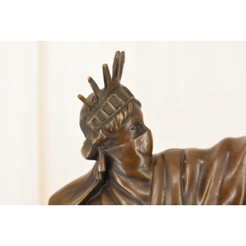 Styl Banksy - Nowoczesna Statua Wolności - Figura z Brązu - Rzeźba Ozdoba