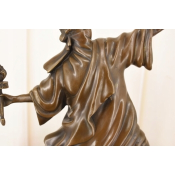 Styl Banksy - Nowoczesna Statua Wolności - Figura z Brązu - Rzeźba Ozdoba