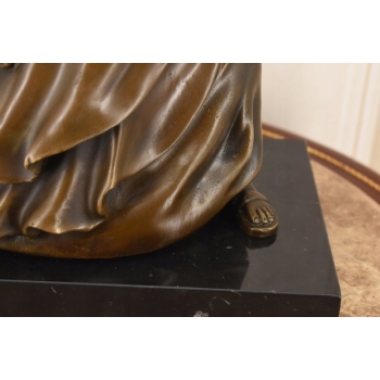 Styl Banksy - Nowoczesna Statua Wolności - Figura z Brązu - Rzeźba Ozdoba