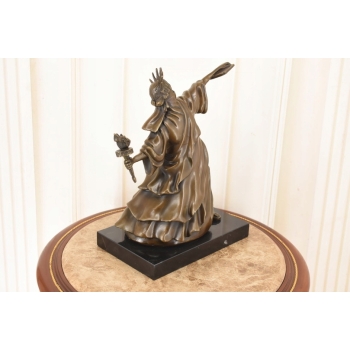 Styl Banksy - Nowoczesna Statua Wolności - Figura z Brązu - Rzeźba Ozdoba