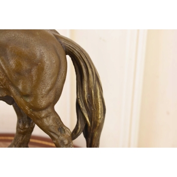 Dostojny Koń Rasy Clydesdale - Figura Rzeźba z Brązu - Dekoracja