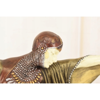 Tancerka w Stylu Demetre CHiparus - Rzeźba Figura z Brązu - Sygnowana