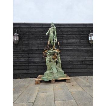Neptun Posejdon 220cm Figura Fontanna z Brazu - Posag Ogrodowy