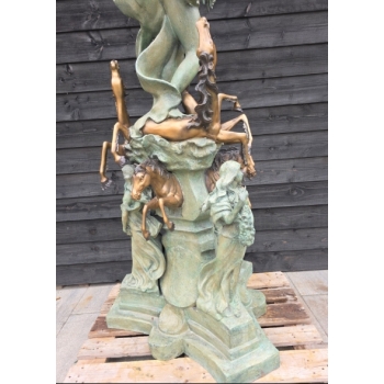 Neptun Posejdon 220cm Figura Fontanna z Brazu - Posag Ogrodowy