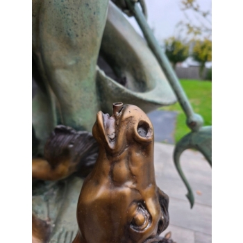 Neptun Posejdon 220cm Figura Fontanna z Brazu - Posag Ogrodowy