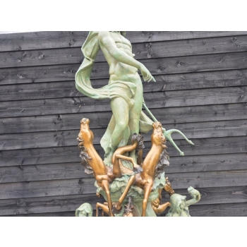 Neptun Posejdon 220cm Figura Fontanna z Brazu - Posag Ogrodowy