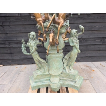 Neptun Posejdon 220cm Figura Fontanna z Brazu - Posag Ogrodowy