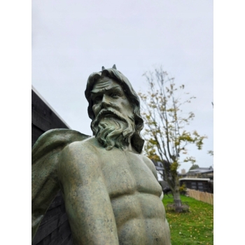 Neptun Posejdon 220cm Figura Fontanna z Brazu - Posag Ogrodowy
