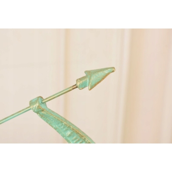 Żeliwny Zegar Słoneczny - Patyna Żeliwo - Stojący Zegar - Prezent Dom Ogród