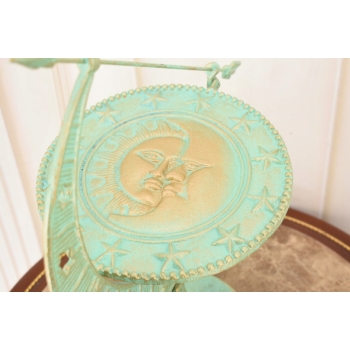 Żeliwny Zegar Słoneczny - Patyna Żeliwo - Stojący Zegar - Prezent Dom Ogród