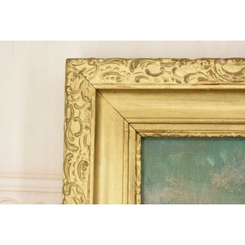 Mokwa - Statek na Morzu w Czasie Sztormu - Marynistyka - Polski Stary Obraz