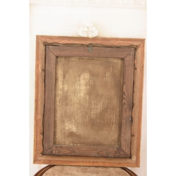 Mokwa - Statek na Morzu w Czasie Sztormu - Marynistyka - Polski Stary Obraz