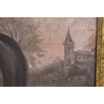 Juliusz Kossak - Portret Arystokraty z Końmi - Dżokej - Polski Obraz Olejny