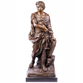 Cezar Figura z Brązu na Marmurowej Podstawie 90 cm Mitologia Prezent
