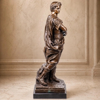 Cezar Figura z Brązu na Marmurowej Podstawie 90 cm Mitologia Prezent