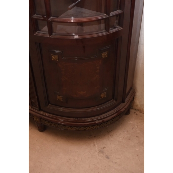 Przeszklona Witryna – Drewno, Złocone Okucia - W stylu Empire Gablota