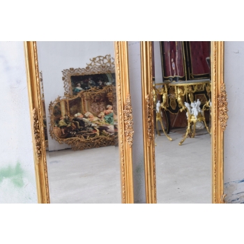 2 x Lustro Długie Wąskie - 178 x 55 cm - Twarze - Dama - Dekor