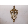 Lampa z Brązu - Wisząca Latarnia Styl Empire - Brąz + Szkło - ! 70CM