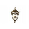 Lampa z Brązu - Wisząca Latarnia Styl Empire - Brąz + Szkło - ! 70CM
