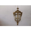 Lampa z Brązu - Wisząca Latarnia Styl Empire - Brąz + Szkło - ! 70CM