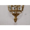 Lampa z Brązu - Wisząca Latarnia Styl Empire - Brąz + Szkło - ! 70CM