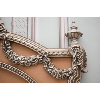 Srebrna Ramka na Zdjęcia Lustro Styl Glamour - Prezent Ślub