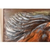 Metalowy Obraz 3D - Trójwymiarowy Koń Głowa Konia- Ozdoba Metal 60 x 180 cm