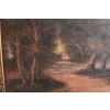 Wielki Obraz Olejny - Las i Rzeka - Duża Złota Rama 233x160cm
