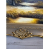 Leśny Pejzaż Dom Jezioro - Przepiękny Obraz Dekoracja 115x85cm