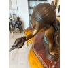 Fontanna Dziewczynka z Muszlą Syrenka z Brązu Patynowanego – Figura 90cm