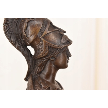 Popiersie Bogini Ateny - Mitologia Atena - Figura Rzeźba z Brązu - Ozdoba